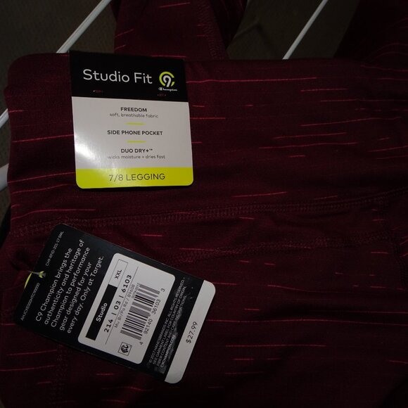 Champion Studio Fit 7/8 length leggings NWT - Picture 5 of 5
